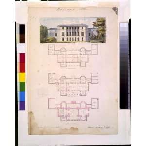  Benjamin Henry Latrobe Design, Mill Hill, Virginia 1796 