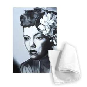 Billie Holiday (1915 59) (oil on canvas) by   Tea Towel 100% Cotton 