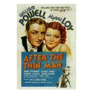  After the Thin Man, William Powell, Myrna Loy, Asta, 1936 