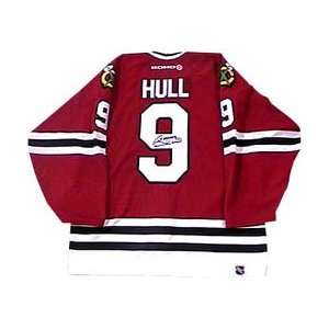 Bobby Hull Autographed Jersey   Replica