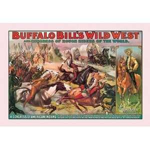  Vintage Art Buffalo Bill Congress of American Indians 