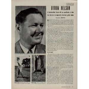 BYRON NELSON A businesslike Texan with an unorthodox stroke has 