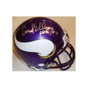 Carl Eller Autographed Minnesota Vikings Replica Mini Football Helmet 