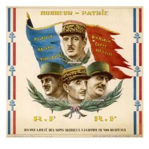 Charles De Gaulle French Soldier and Statesman Premium Giclee Poster 