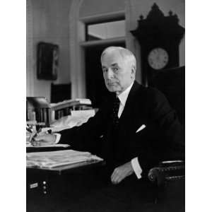  Secretary of State Cordell Hull, Posing in His Office at 