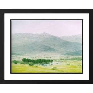 Friedrich, Casper David 36x28 Framed and Double Matted Landscape in 