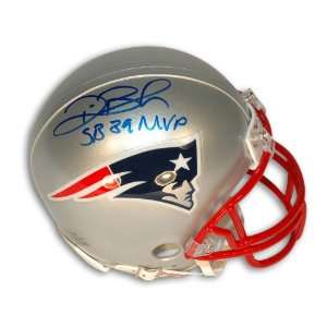 Deion Branch Autographed New England Patriots Mini Helmet Inscribed 