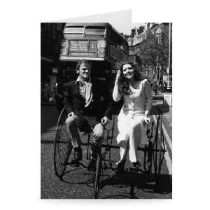 Diana Rigg and Kieth Michell   Greeting Card (Pack of 2)   7x5 inch 