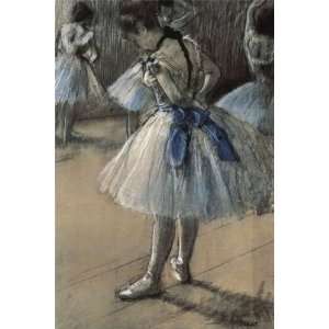 Edgar Degas 24W by 36H  Ballerina CANVAS Edge #1 3/4 black edge 
