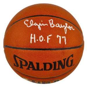 Elgin Baylor Los Angeles Lakers Hand Signed Autographed Basketball