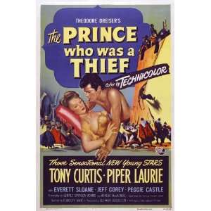   Who Was a Thief Poster 27x40 Tony Curtis Piper Laurie Everett Sloane
