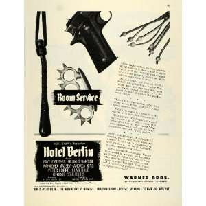  1945 Ad Film Hotel Berlin Warner Brothers Faye Emerson H 