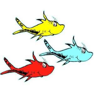  Eureka Dr. Seuss One Fish, Two Fish Assorted 5 Inch Paper 