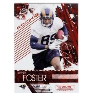 Brooks Foster St. Louis Rams 2009 Donruss Rookies and Stars Longevity 