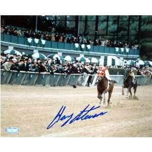  Gary Stevens Riding Seabiscuit in the Movie 16x20 Sports 
