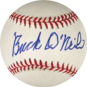  Buck ONeil Autographed Ball   50th Anniversary Jackie 