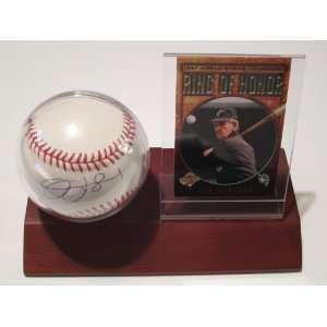 Detroit Tigers Jim Leyland Signed Autographed Baseball & Wood Case 