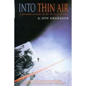  Into Thin Air [Paperback] Jon Krakauer Books