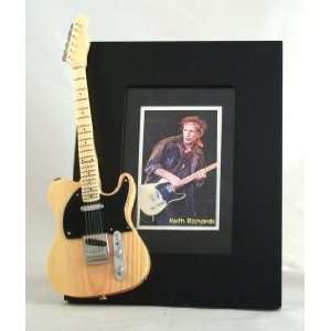 KEITH RICHARDS Miniature Guitar Photo Frame