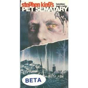 Stephen Kings Pet Sematary [ Beta Format Video Tape]