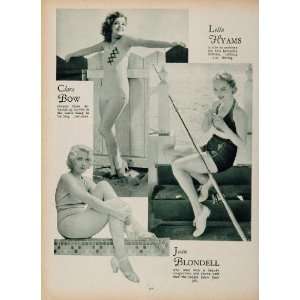  1933 Clara Bow Joan Blondell Leila Hyams Actress Print 