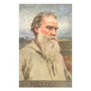  Portrait of Leo Tolstoy Giclee Poster Print, 18x24
