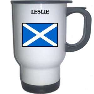  Scotland   LESLIE White Stainless Steel Mug Everything 