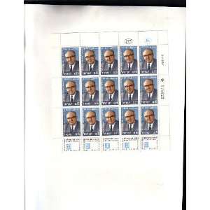   15 Prime Minister Levi Eshkol Stamps 1970 Scott 408 