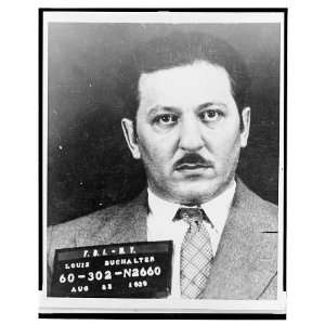  Louis Lepke Buchalter,1897 1944,FBI ID number,mobster 
