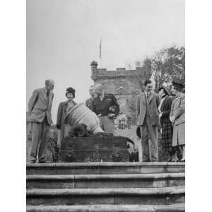  Marquess of Ailsa Greeting Dwight D. Eisenhower and His Wife Mamie 