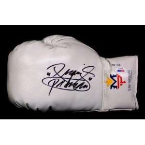 Manny Pacquiao Signed Autographed White Boxing Glove Psa/dna #q14573 