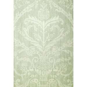  Masaccio Damask Aqua by F Schumacher Wallpaper