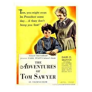 The Adventures of Tom Sawyer, Tommy Kelly, May Robson on Window Card 