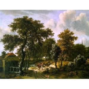  FRAMED oil paintings   Meindert Hobbema   24 x 18 inches 