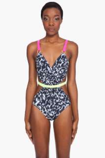 Matthew Williamson Neon Cut Out Swimsuit for women  