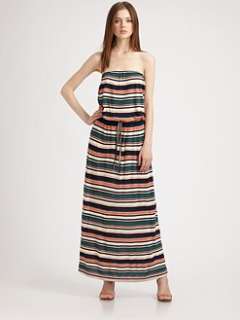 Joie   Groovey Striped Strapless Maxi Dress