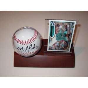 Michael Pineda Signed Autographed Baseball & Holder Plus Card New York 