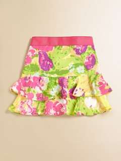 KC Parker   Girls Ruffled Floral Skirt