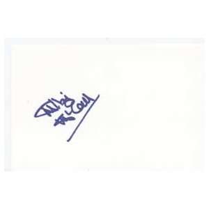  MITZI McCALL Signed Index Card In Person