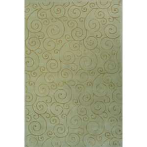   Hand Tufted Tibet Collection Jade Wool Area Rug 7.90.