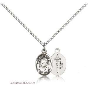  Pope Benedict XVI Small Sterling Silver Medal Jewelry