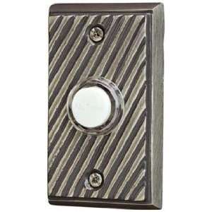  NuTone Hachure Pewter Wired Push Button Doorbell