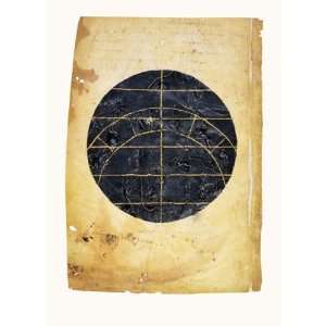 Ptolemy   Map of the Northern Zodiac Size 28x20 Finest LAMINATED Print 