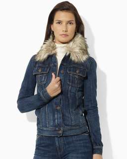 Lauren by Ralph Lauren Morgan Faux Fur Collar Jacket   Coats & Jackets 