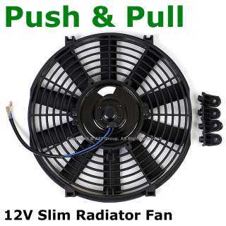  Electrical Push and Pull Radiator Cooling Fan For Saab Volvo  
