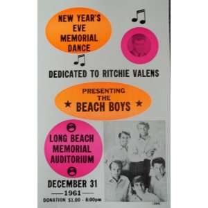   Beach Boys Playing a Memorial Dance Dedicated to Ritchie Valens Poster