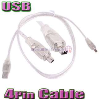 4ft USB To Firewire iEEE 1394 4 Pin iLink Adapter Cable  