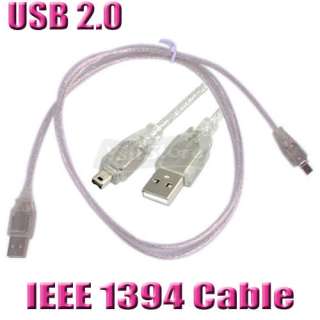 4ft USB To Firewire iEEE 1394 4Pin Adapter Cable 1.2M  