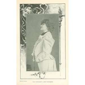  1898 Print Actress Sarah Bernhardt 