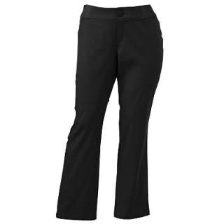 Lee Darby Made to Fit Straight Leg Twill Pants   Womens Plus